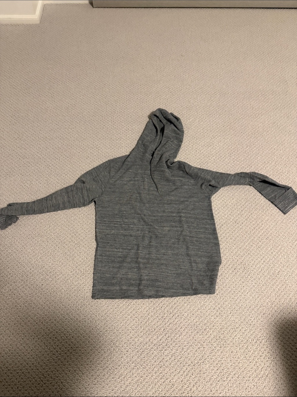 Vince Gray Hooded Long-Sleeve Men's Shirt/pullover
